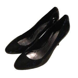Coach Nala Patent Leather Pumps Women 6.5 Black Classic Stiletto Almond Toe